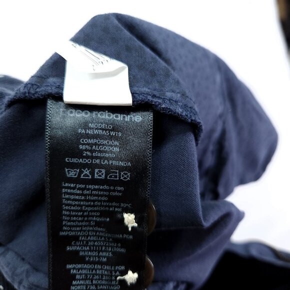 Paco Rabanne Comfort Cotton Pants Size 32X32 Mens Comfort Chinos Blue - Picture 8 of 14